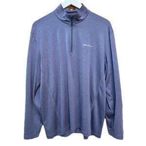 Eddie Bauer Free Dry Freedry 1/4 Zip Pullover Purple Large EUC